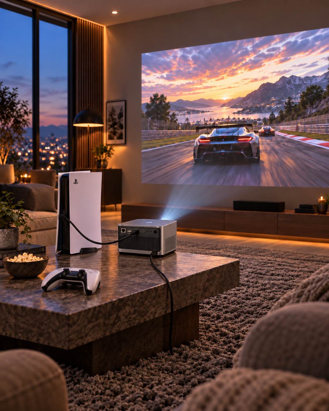 Projektorland Grand Cinema – 4K-kompatibel, natives Full HD 1080p, 580 ANSI-Lumen, HDMI und USB