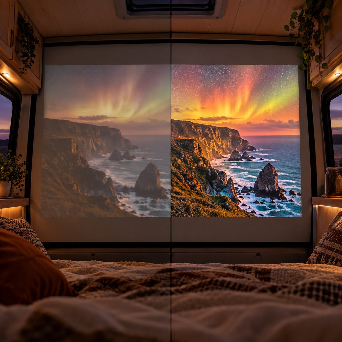 Mini-projecteur Projektorland Vista – 260 lumens ANSI, HD 720p, autofocus et Android 11
