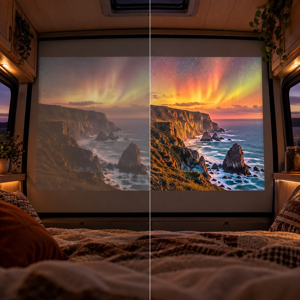 Mini-projecteur Projektorland Vista – 260 lumens ANSI, HD 720p, autofocus et Android 11
